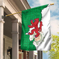 Montgomeryshire Wales Garden Flag Map and Emblem Celtic Style - Wonder Print Shop