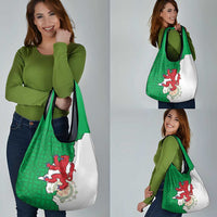 Montgomeryshire Wales Grocery Bag Map and Emblem Celtic Style - Wonder Print Shop