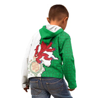 Montgomeryshire Wales Kid Hoodie Map and Emblem Celtic Style - Wonder Print Shop