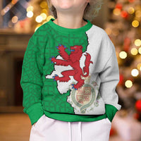 Montgomeryshire Wales Kid Ugly Christmas Sweater Map and Emblem Celtic Style - Wonder Print Shop
