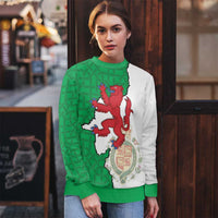 Montgomeryshire Wales Ugly Christmas Sweater Map and Emblem Celtic Style - Wonder Print Shop