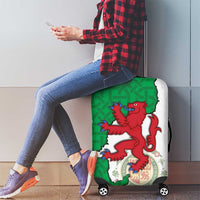 Montgomeryshire Wales Luggage Cover Map and Emblem Celtic Style - Wonder Print Shop