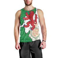 Montgomeryshire Wales Men Tank Top Map and Emblem Celtic Style - Wonder Print Shop