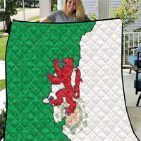 Montgomeryshire Wales Quilt Map and Emblem Celtic Style - Wonder Print Shop