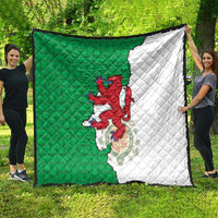Montgomeryshire Wales Quilt Map and Emblem Celtic Style - Wonder Print Shop