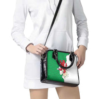 Montgomeryshire Wales Shoulder Handbag Map and Emblem Celtic Style - Wonder Print Shop