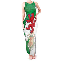 Montgomeryshire Wales Tank Maxi Dress Map and Emblem Celtic Style - Wonder Print Shop