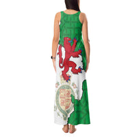Montgomeryshire Wales Tank Maxi Dress Map and Emblem Celtic Style - Wonder Print Shop