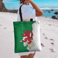 Montgomeryshire Wales Tote Bag Map and Emblem Celtic Style - Wonder Print Shop
