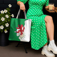 Montgomeryshire Wales Tote Bag Map and Emblem Celtic Style - Wonder Print Shop