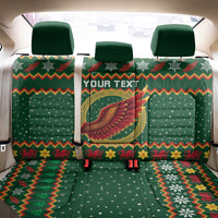 Personalized Montgomeryshire Wales Christmas Back Car Seat Cover Celtic Red Wing Cymru Heritage - Wonder Print Shop
