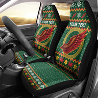 Personalized Montgomeryshire Wales Christmas Car Seat Cover Celtic Red Wing Cymru Heritage - Wonder Print Shop