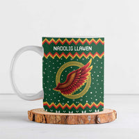 Personalized Montgomeryshire Wales Christmas Ceramic Mug Celtic Red Wing Cymru Heritage - Wonder Print Shop
