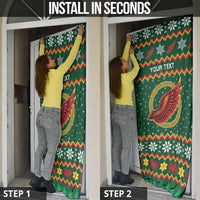 Personalized Montgomeryshire Wales Christmas Door Cover Celtic Red Wing Cymru Heritage - Wonder Print Shop