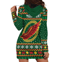 Personalized Montgomeryshire Wales Christmas Hoodie Dress Celtic Red Wing Cymru Heritage - Wonder Print Shop