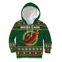 Personalized Montgomeryshire Wales Christmas Kid Hoodie Celtic Red Wing Cymru Heritage - Wonder Print Shop