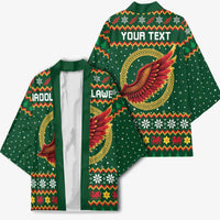 Personalized Montgomeryshire Wales Christmas Kimono Celtic Red Wing Cymru Heritage - Wonder Print Shop