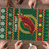 Personalized Montgomeryshire Wales Christmas Puzzle Celtic Red Wing Cymru Heritage - Wonder Print Shop