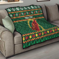 Personalized Montgomeryshire Wales Christmas Quilt Celtic Red Wing Cymru Heritage - Wonder Print Shop