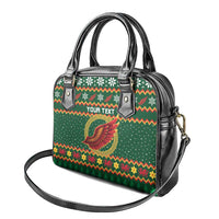 Personalized Montgomeryshire Wales Christmas Shoulder Handbag Celtic Red Wing Cymru Heritage - Wonder Print Shop