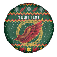 Personalized Montgomeryshire Wales Christmas Spare Tire Cover Celtic Red Wing Cymru Heritage - Wonder Print Shop