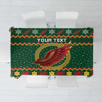 Personalized Montgomeryshire Wales Christmas Tablecloth Celtic Red Wing Cymru Heritage - Wonder Print Shop