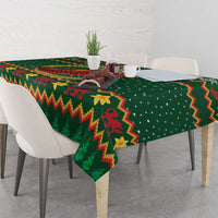 Personalized Montgomeryshire Wales Christmas Tablecloth Celtic Red Wing Cymru Heritage - Wonder Print Shop