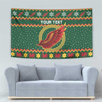 Personalized Montgomeryshire Wales Christmas Tapestry Celtic Red Wing Cymru Heritage - Wonder Print Shop