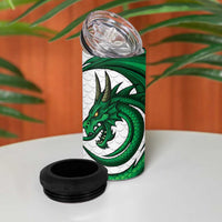 Wales Celtic Dragon 4 in 1 Can Cooler Tumbler Welsh Mythic Green Dragon - Wonder Print Shop