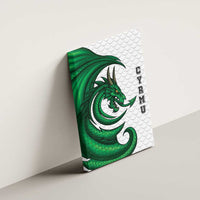 Wales Celtic Dragon Canvas Wall Art Welsh Mythic Green Dragon - Wonder Print Shop