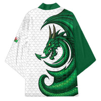 Wales Celtic Dragon Kimono Welsh Mythic Green Dragon - Wonder Print Shop