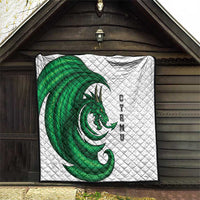 Wales Celtic Dragon Quilt Welsh Mythic Green Dragon - Wonder Print Shop