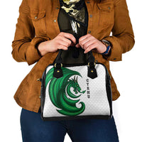 Wales Celtic Dragon Shoulder Handbag Welsh Mythic Green Dragon - Wonder Print Shop