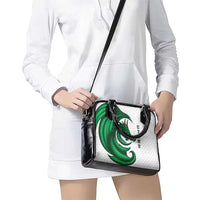 Wales Celtic Dragon Shoulder Handbag Welsh Mythic Green Dragon - Wonder Print Shop