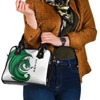 Wales Celtic Dragon Shoulder Handbag Welsh Mythic Green Dragon - Wonder Print Shop