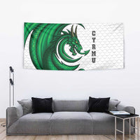 Wales Celtic Dragon Tapestry Welsh Mythic Green Dragon - Wonder Print Shop