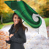 Wales Celtic Dragon Umbrella Welsh Mythic Green Dragon - Wonder Print Shop