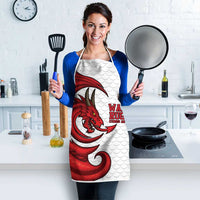 Wales Rugby Red Dragon Apron Cymru Am Byth - Wonder Print Shop