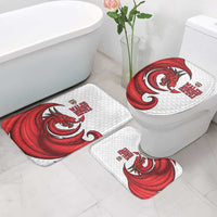 Wales Rugby Red Dragon Bathroom Set Cymru Am Byth - Wonder Print Shop