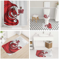 Wales Rugby Red Dragon Bathroom Set Cymru Am Byth - Wonder Print Shop