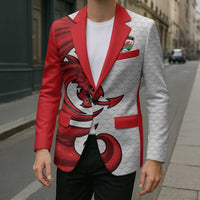 Wales Rugby Red Dragon Blazer Cymru Am Byth - Wonder Print Shop