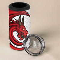 Wales Rugby Red Dragon 4 in 1 Can Cooler Tumbler Cymru Am Byth - Wonder Print Shop