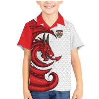 Wales Rugby Red Dragon Family Matching Mermaid Dress and Hawaiian Shirt Cymru Am Byth - Wonder Print Shop