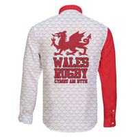 Wales Rugby Red Dragon Family Matching Short Sleeve Bodycon Dress and Hawaiian Shirt Cymru Am Byth - Wonder Print Shop
