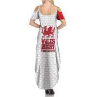 Wales Rugby Red Dragon Family Matching Summer Maxi Dress and Hawaiian Shirt Cymru Am Byth - Wonder Print Shop