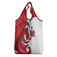 Wales Rugby Red Dragon Grocery Bag Cymru Am Byth - Wonder Print Shop