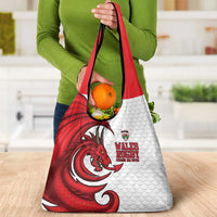 Wales Rugby Red Dragon Grocery Bag Cymru Am Byth - Wonder Print Shop