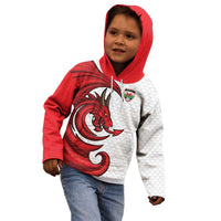 Wales Rugby Red Dragon Kid Hoodie Cymru Am Byth - Wonder Print Shop