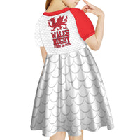 Wales Rugby Red Dragon Kid Short Sleeve Dress Cymru Am Byth - Wonder Print Shop