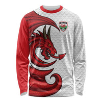 Wales Rugby Red Dragon Long Sleeve Shirt Cymru Am Byth - Wonder Print Shop